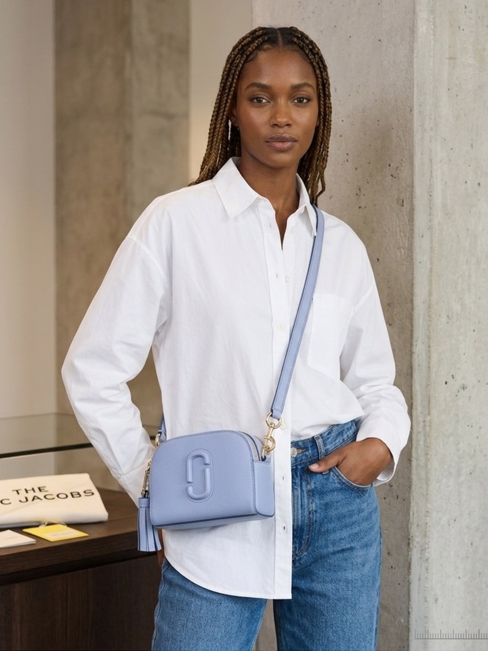 Marc Jacobs blue Shutter Crossbody bag, NWT